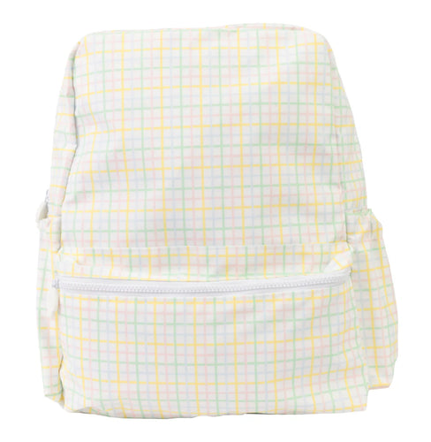 Large Backpack Multi Windowpane