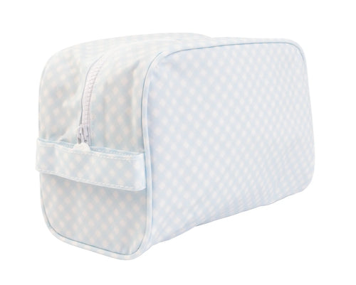 Dopp Kit Blue Gingham