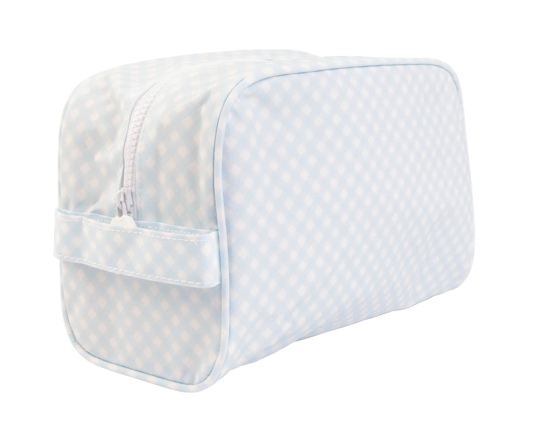 Dopp Kit Blue Gingham