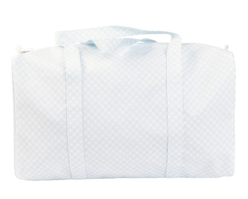 Duffle Bag Blue Gingham