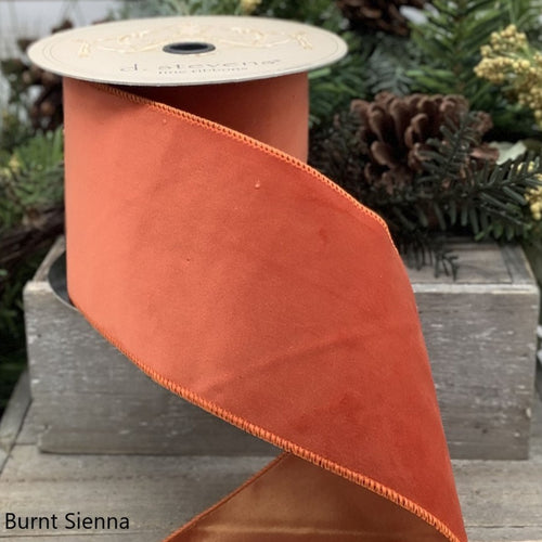 Velvet Taffeta Back, Sienna