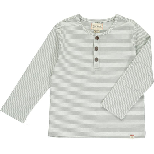 Adams Henley Sage & White Stripe