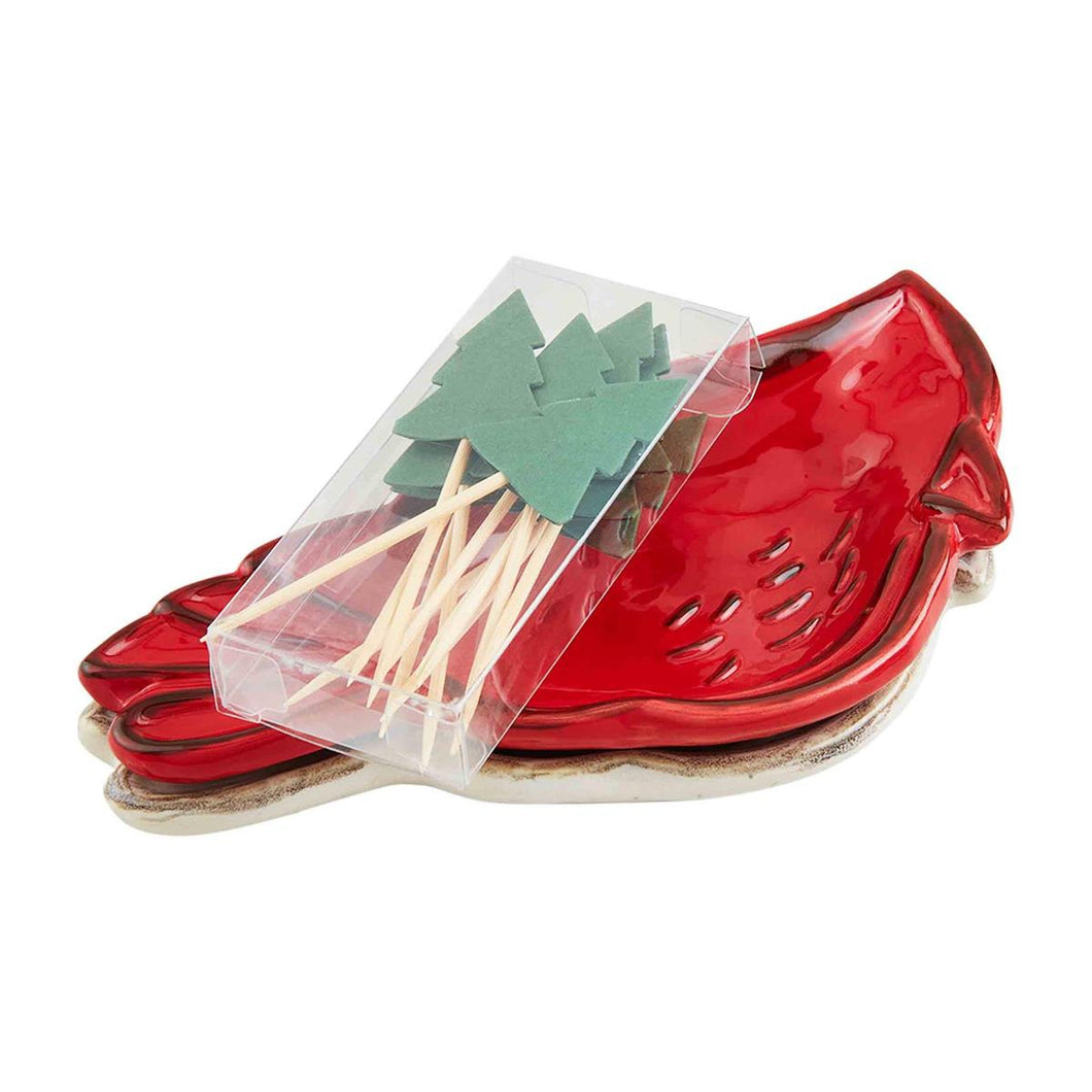Cardinal Tidbit & Toothpick Set
