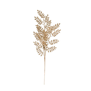 Champagne Faux Leaf Pick
