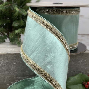 1 Roll 5 yds Celadon Crystal Ribbon