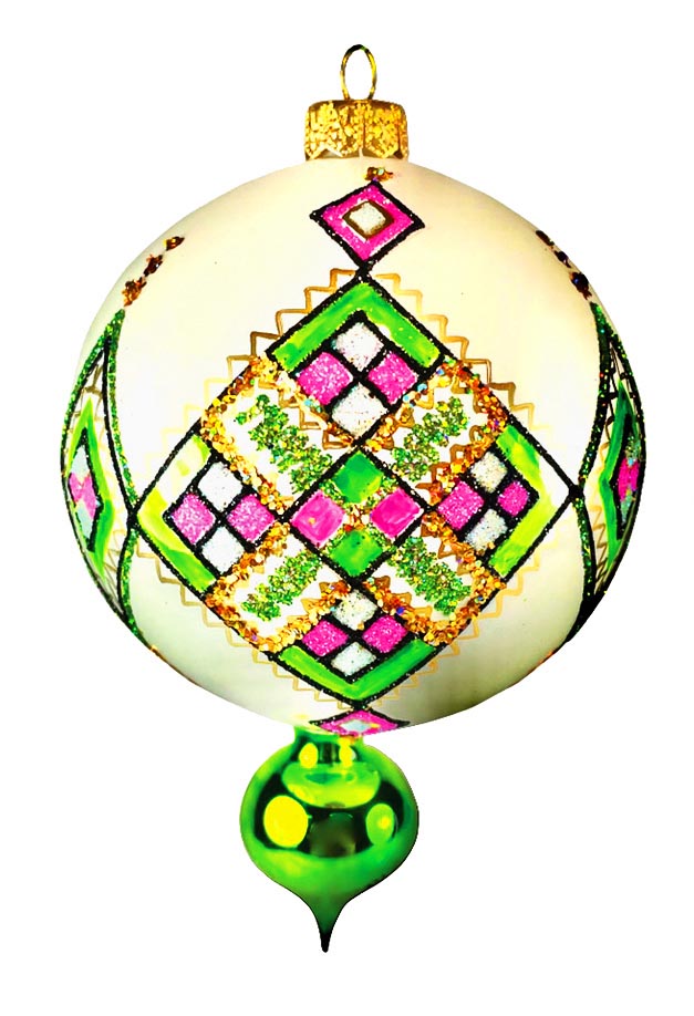 Danylko Pink & Green Ornament