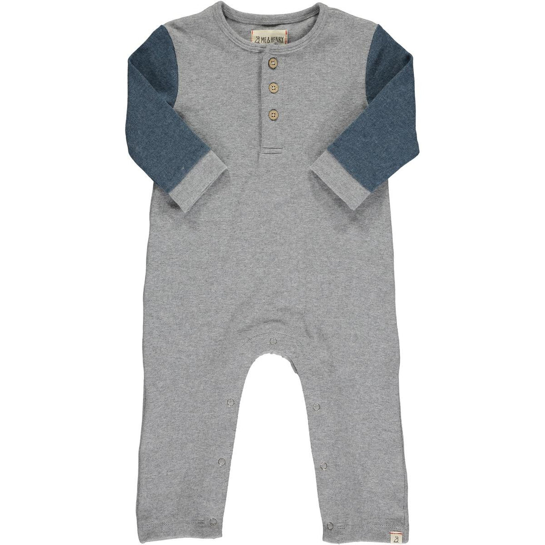 Estill Raglan Romper Grey