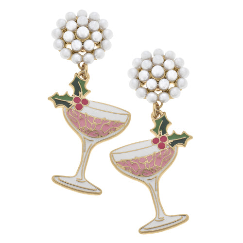Pink Cocktail Earrings