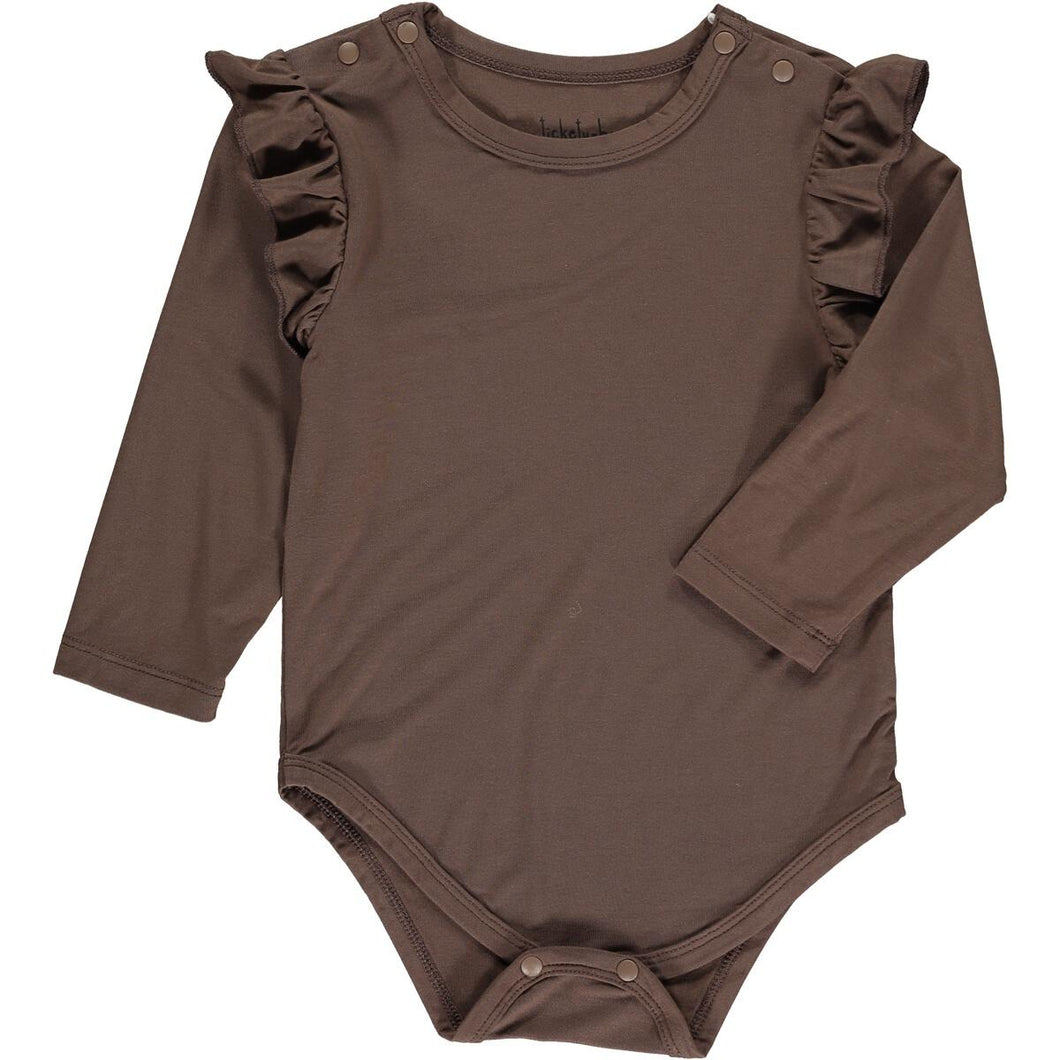 Frill Onesie Brown