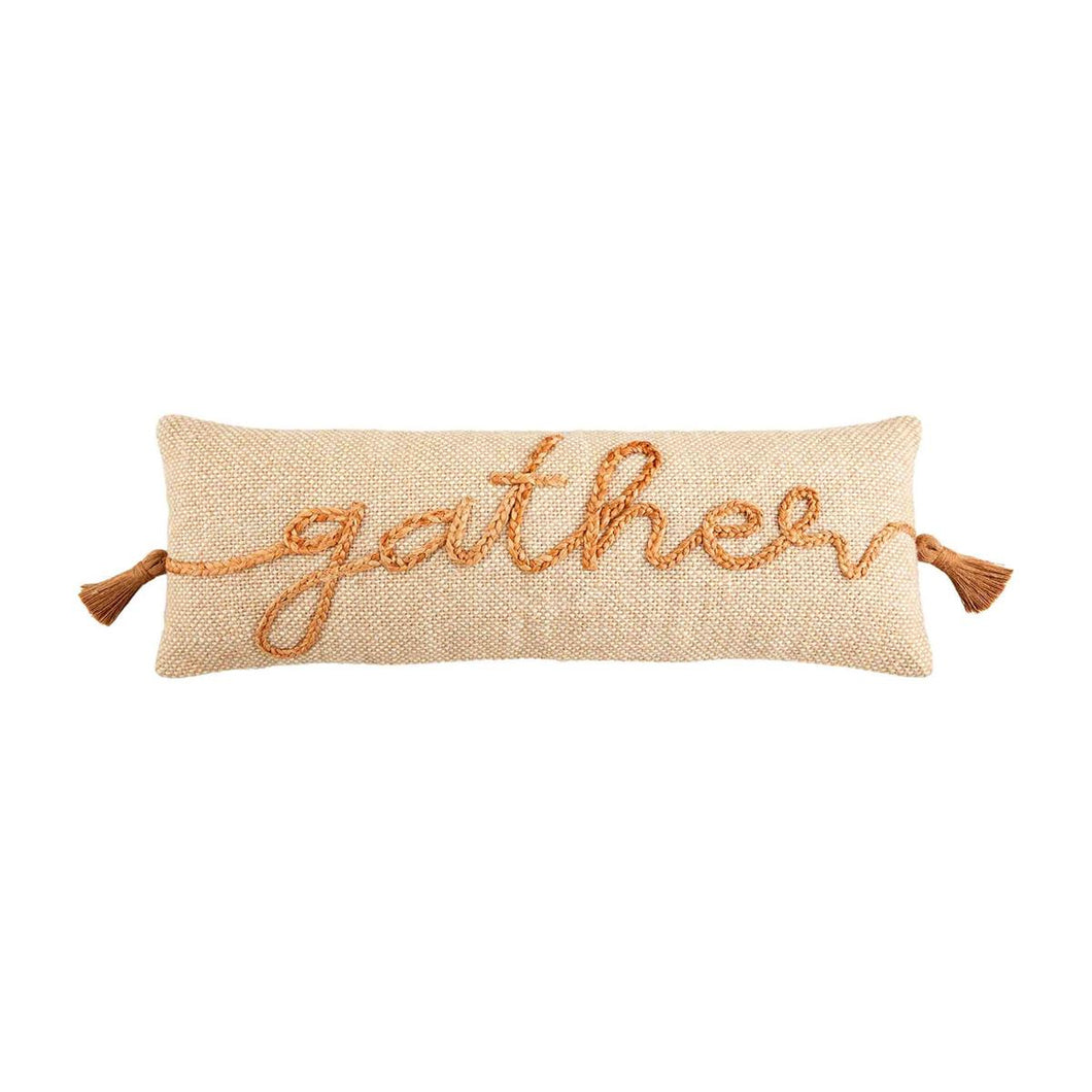 Gather Jute Tassel Pillow