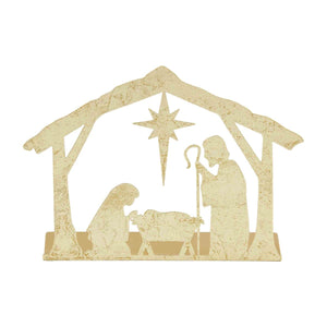 Gold Nativity Display
