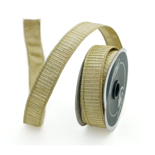 Pleated Metallic Ribbon