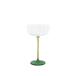 Green & Amber Vicenza Cocktail Glass