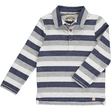 Load image into Gallery viewer, Harry Polo Blue &amp; Grey Stripe