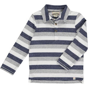 Harry Polo Blue & Grey Stripe