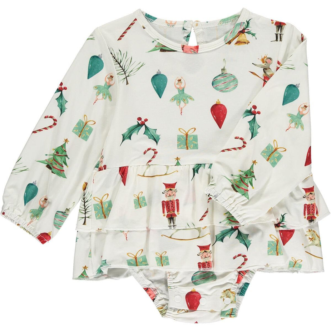 Holiday Nutcracker Onesie Dress