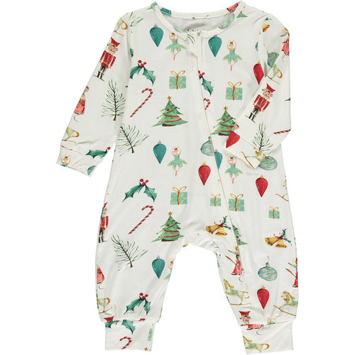 Holiday Nutcracker Zipper Romper