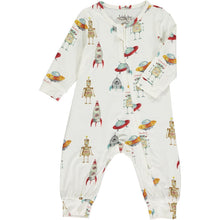 Load image into Gallery viewer, Holiday Toyland Zipper Romper