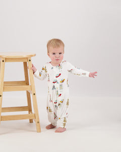 Holiday Toyland Zipper Romper