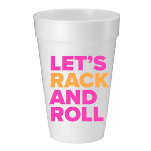 Let's Rack and Roll Mahjong Foam Cups