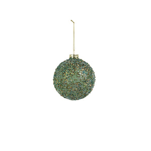 Large Beaded Green Ornament
