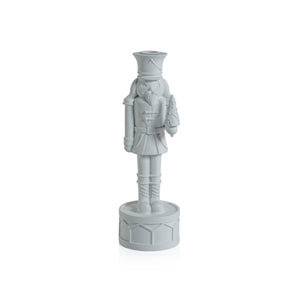 Large White Nutcracker Taper Holder
