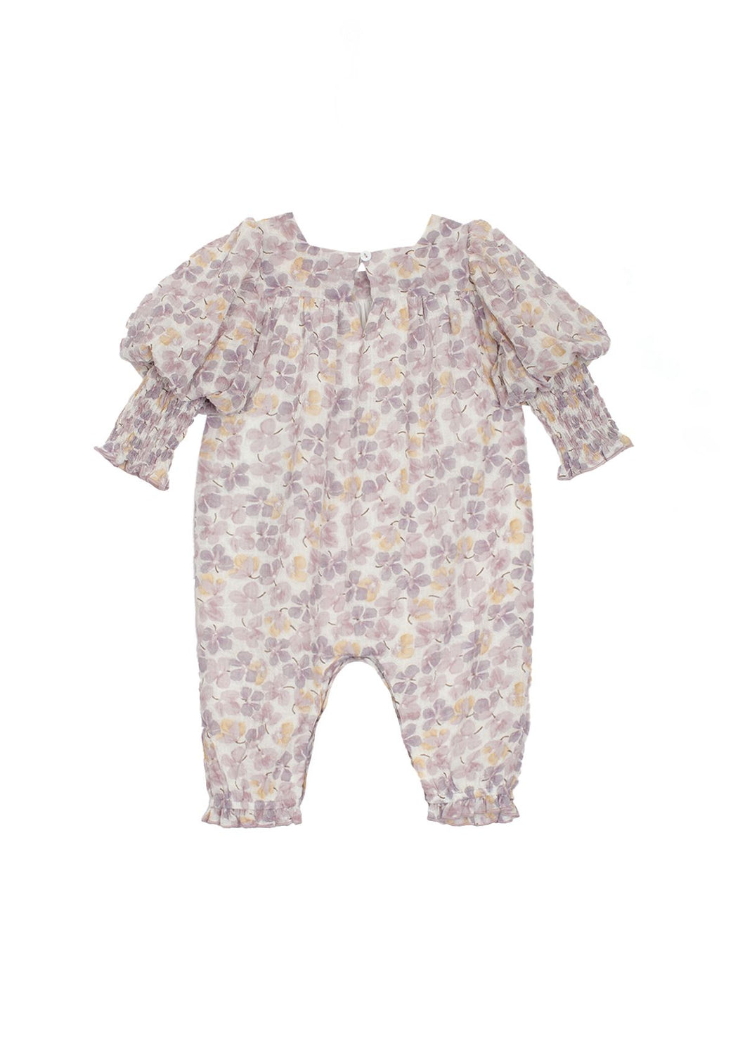 Lavender Dew Crepe Chiffon Romper