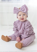 Load image into Gallery viewer, Lavender Dew Gauze Romper