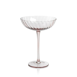 Lilac Savoy Swirl Cocktail Glass