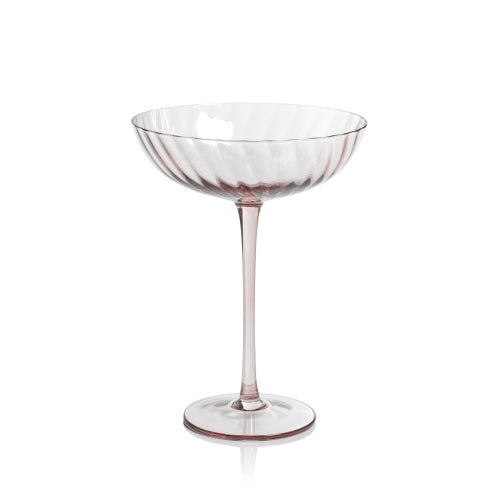 Lilac Savoy Swirl Cocktail Glass