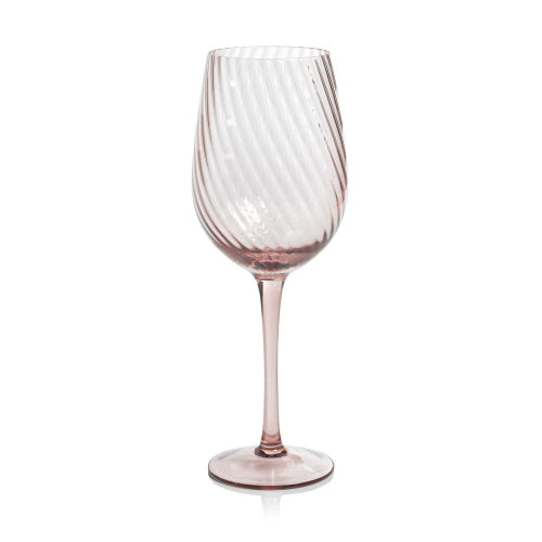 Savoy Optic Swirl Wine Glass Lilac