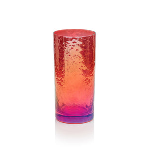Luster Red Highball Glass