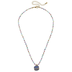 Pearl Beaded Macaroon Necklace