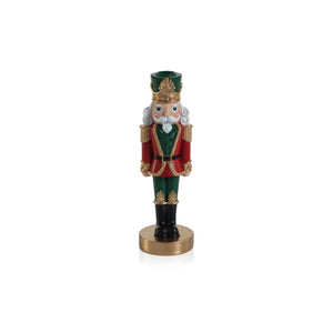 Medium Red & Green Nutcracker Taper Holder