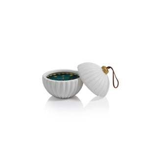Ribbed Porcelain Ornament Candle