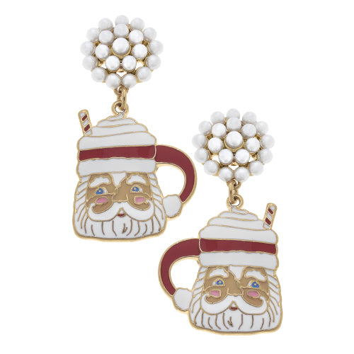 Santa Mug Earrings