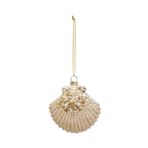 Gold Scallop Shell Ornament