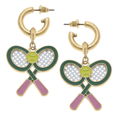 Tennis Racket Drop Earrings