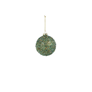 Small Beaded Green Ornament