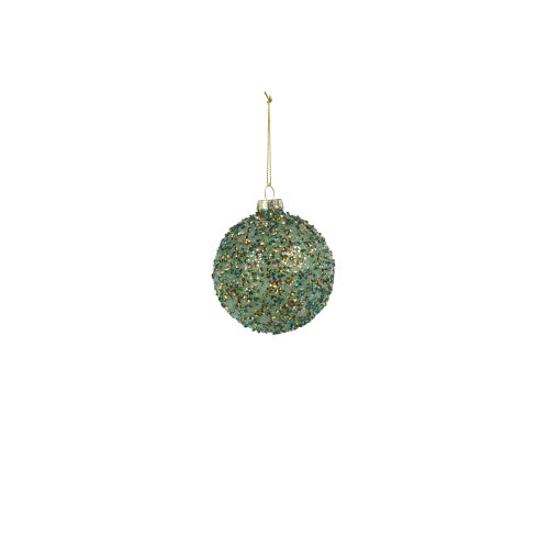 Small Beaded Green Ornament
