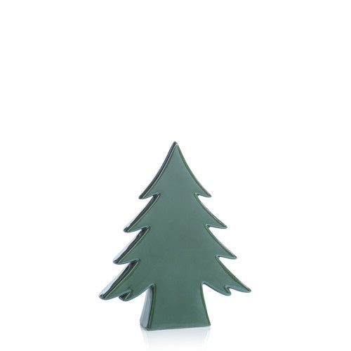 Small Teton Green Ceramic Tree