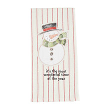 Load image into Gallery viewer, Christmas Stripe Applique Towels