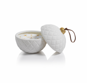 Trellis Porcelain Ornament Candle