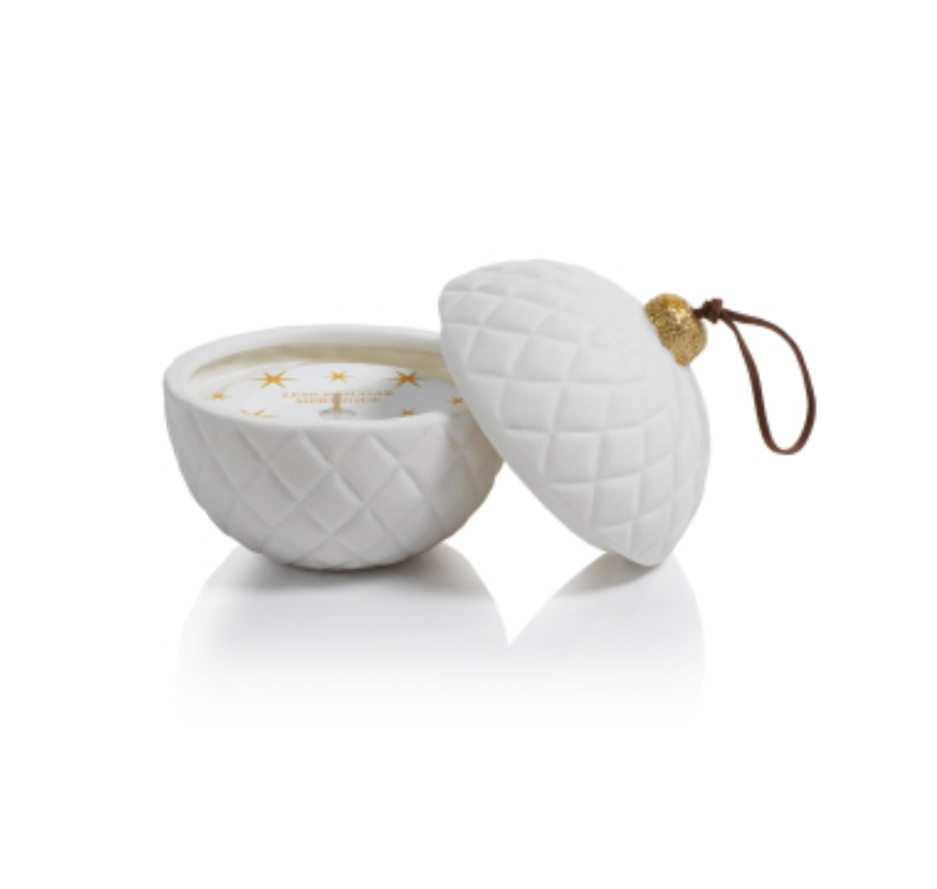 Trellis Porcelain Ornament Candle