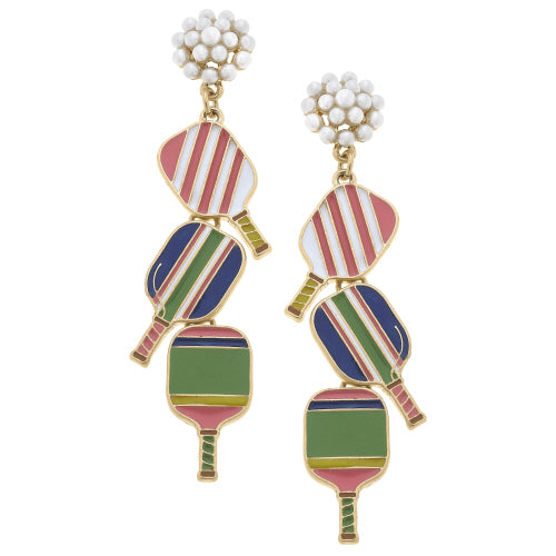 Picklebal Linked Paddle Earring