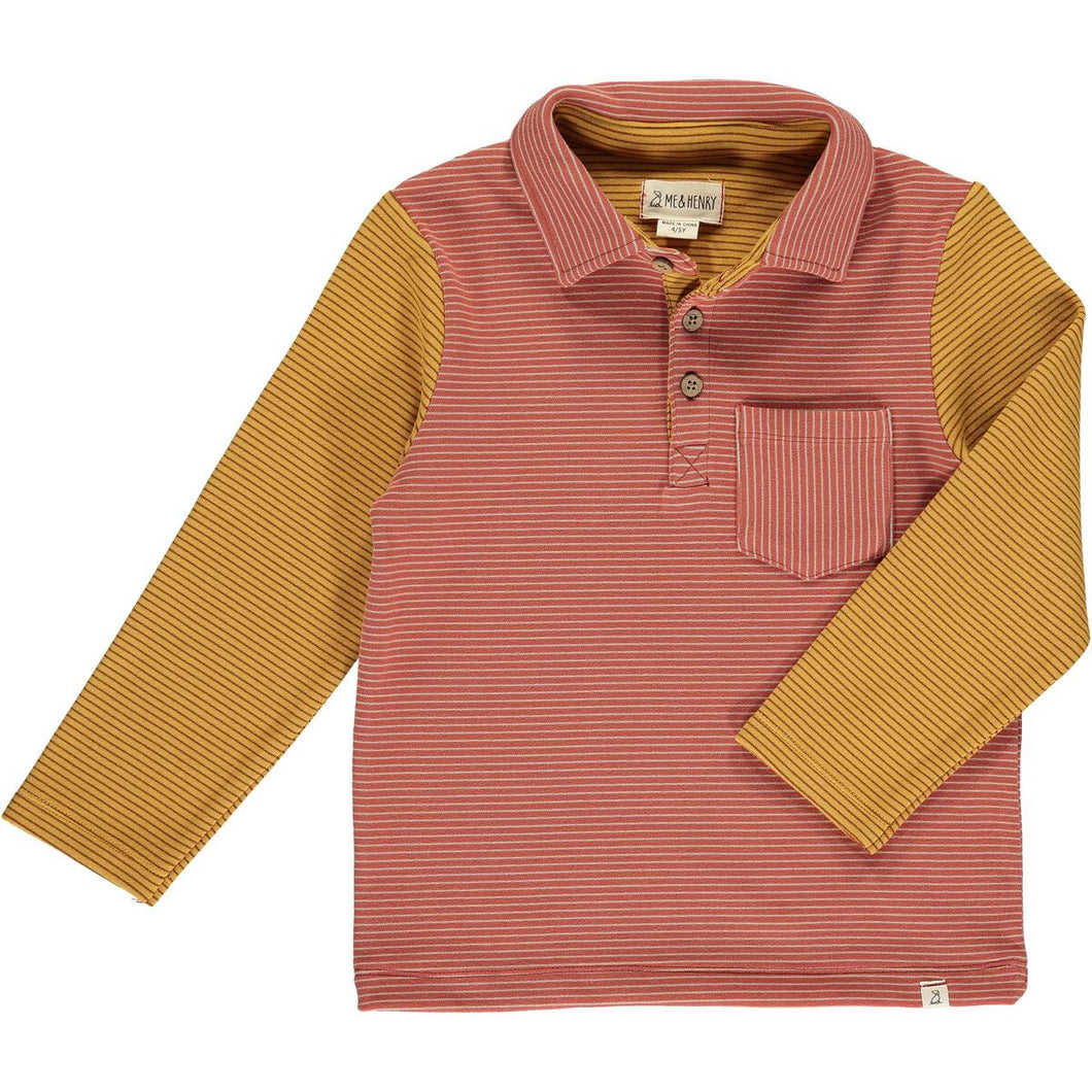 Troy Polo Pumpkin & Gold