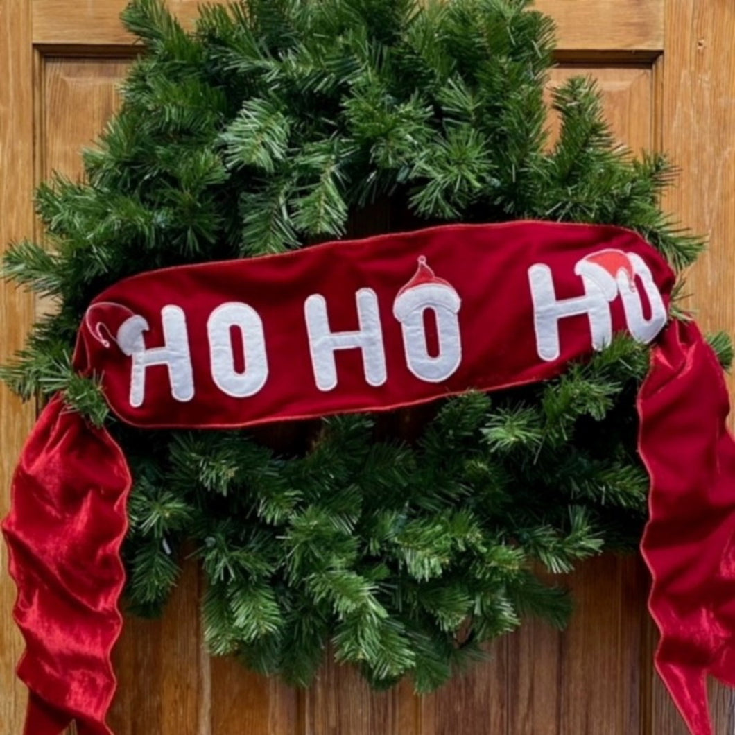 Red Velvet Ho Ho Ho Banner