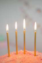 Load image into Gallery viewer, Gold Metallic Candles