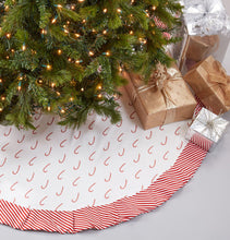Load image into Gallery viewer, Candy Cane Tree Skirt