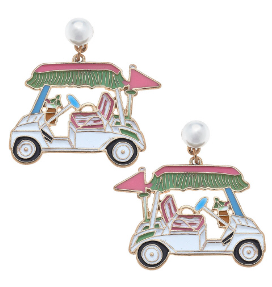 Golf Cart Earrings